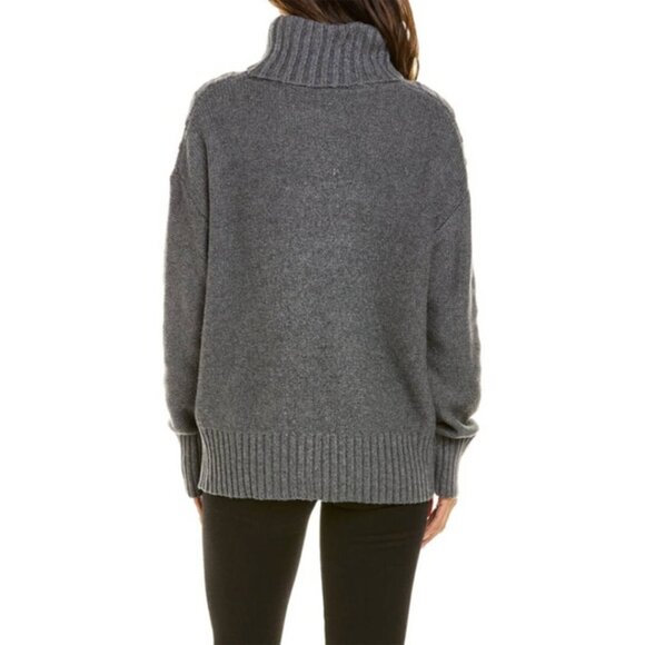New w/Tags - Splendid Arabella Cowl Neck Pullover, Wool Blend - Grey, Large - Picture 9 of 13